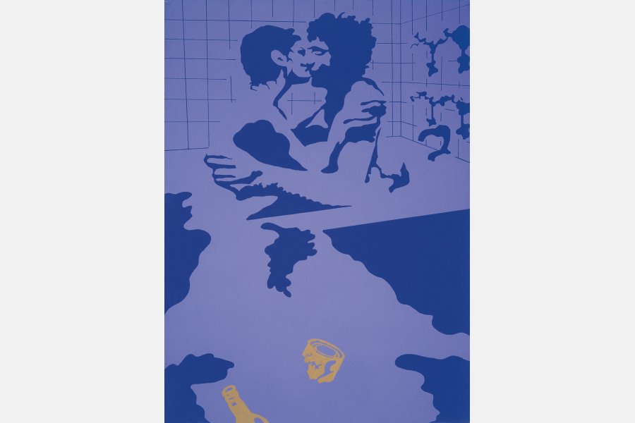 Le Bain – Acrylique sur toile – 100 x 73 cm – 1970