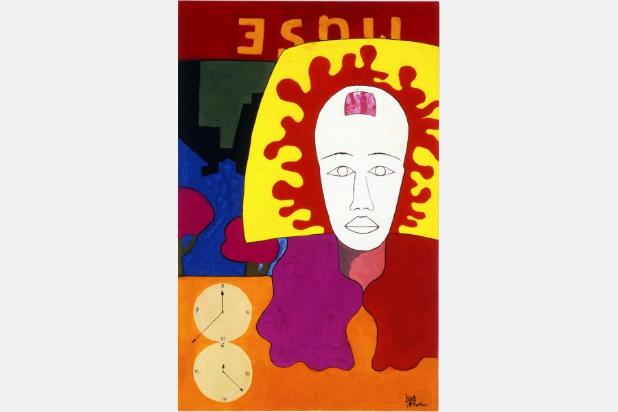 Muse – gouache sur papier – 50 x 32 cm – 1967