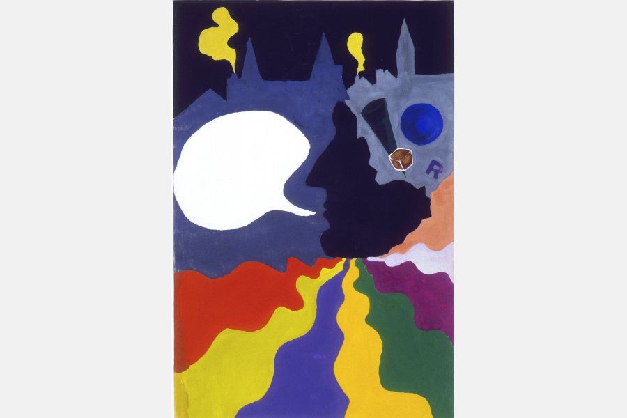 Rien à dire – gouache sur papier – 50 x 32 cm – 1967