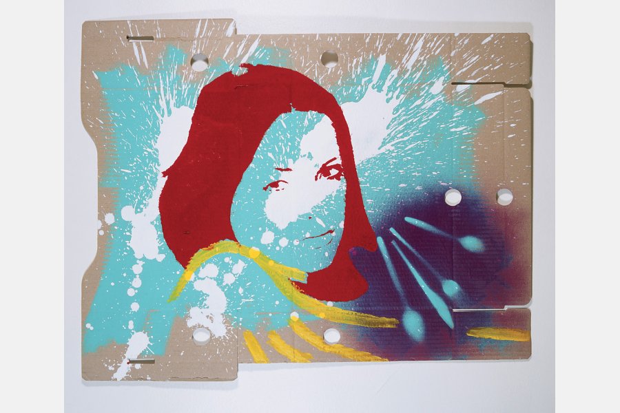 Dubitative – Acrylique sur carton – 56 x 69 cm – 2007