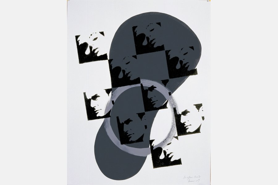 Damier 9 – Acrylique sur papier – 65 x 50 cm – 2007