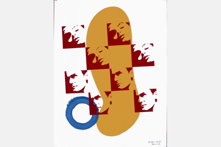 Damier 2 – Acrylique sur papier – 65 x 50 cm – 2007