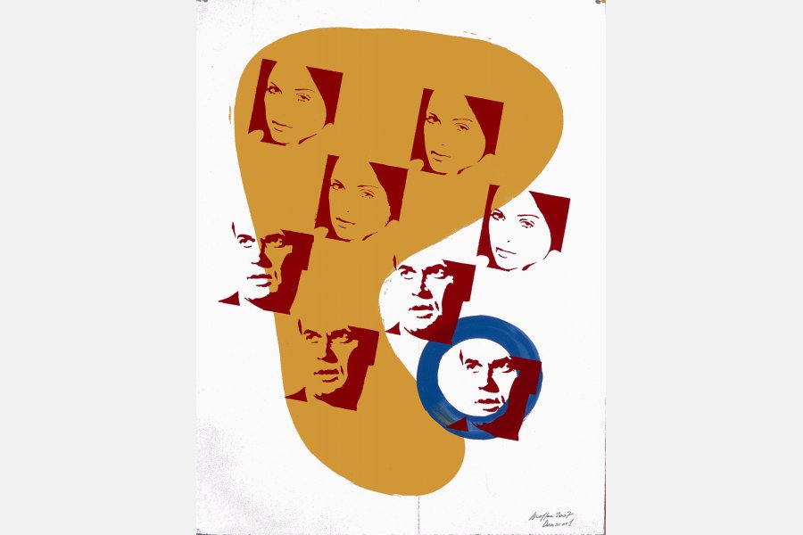 Damier 1 – Acrylique sur papier – 65 x 50 cm – 2007