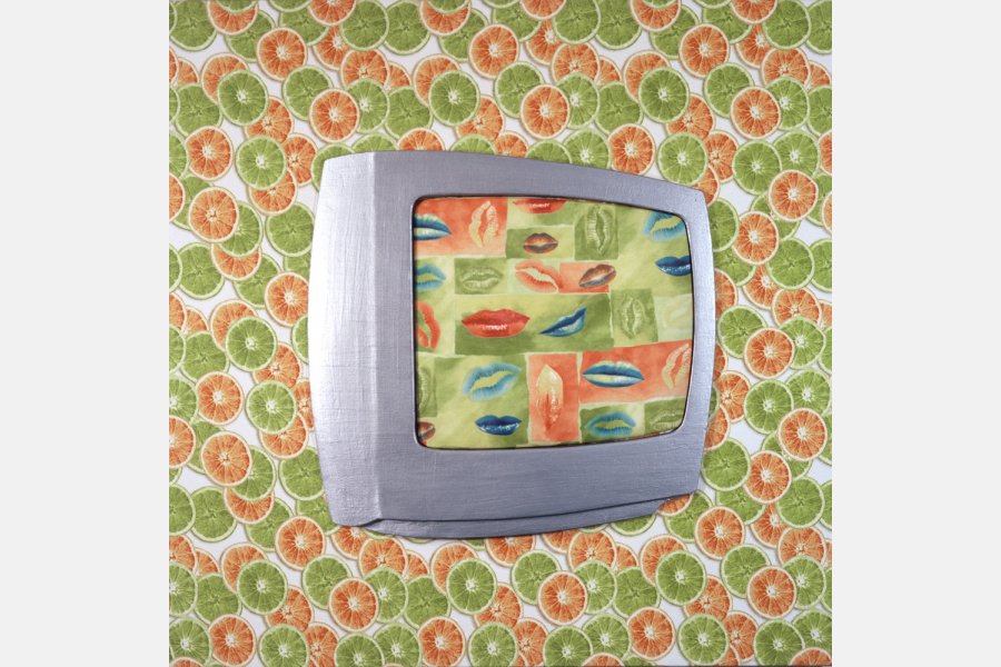 Gelato al limone - Technique mixte sur toile - 100 x 100 cm - 2005