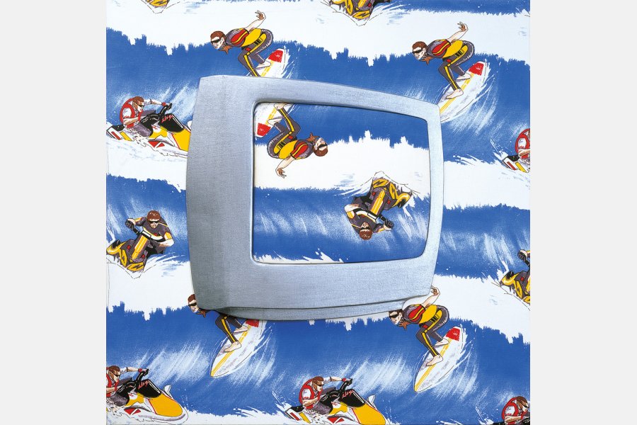 Un monde renversant - Technique mixte sur toile - 100 x 100 cm - 2005