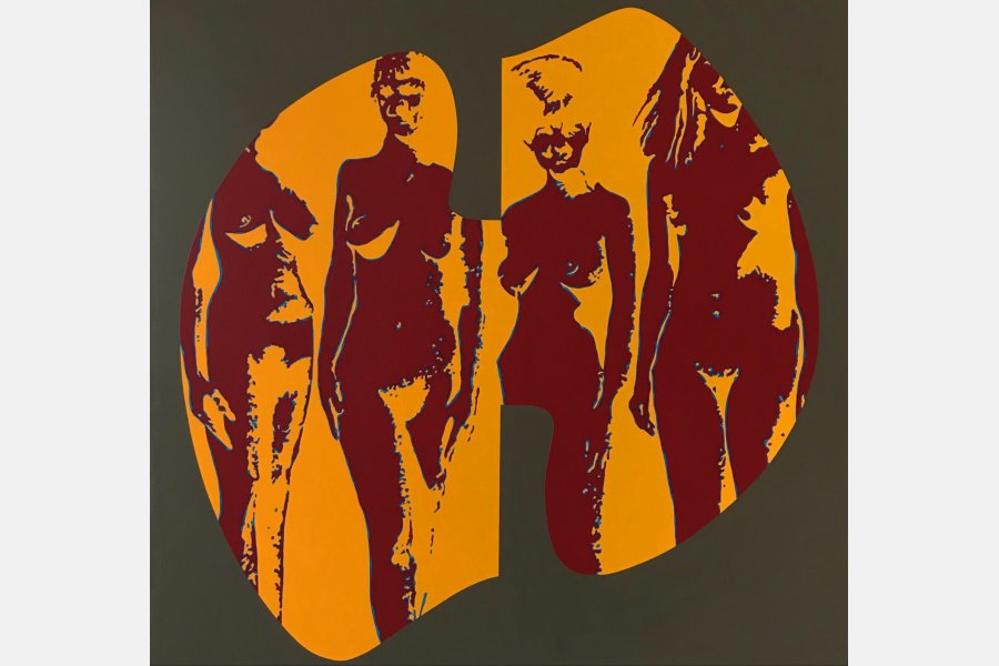 Ensoleillées - acrylique sur toile - 100x100 cm - 2018