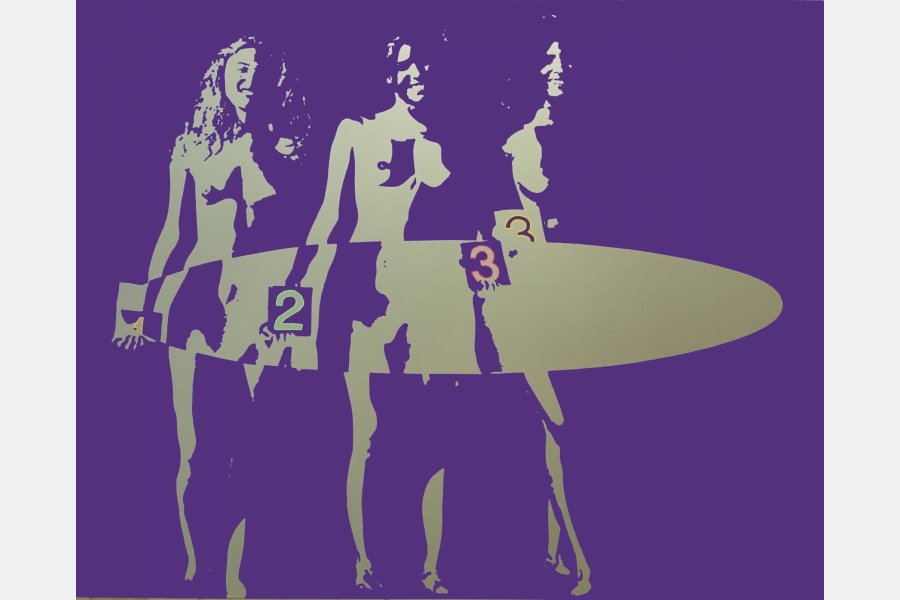 Un deux trois - acrylique sur toile - 130 x 162 cm - 2018