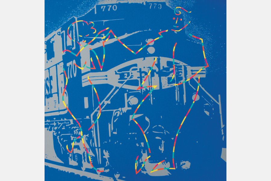 Bebop & boogie n°4 – Acrylique sur toile – 150 x 150 cm – 2009