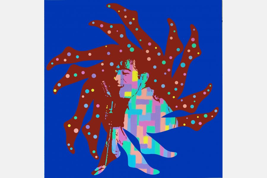 Crazy legs n10 – Acrylique sur toile – 100 x 100 cm – 2008