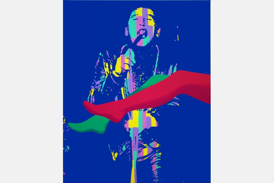 Crazy legs n5 – Acrylique sur toile – 100 x 81 cm – 2008