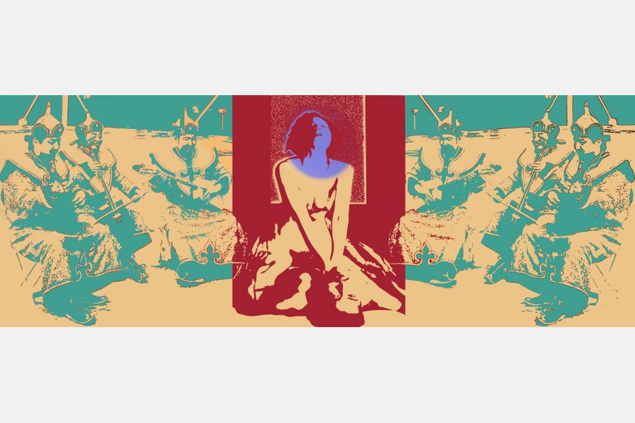 Sur le toit du monde – Acrylique sur toile – 130 x 357 cm – 2010