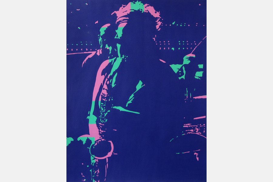 Bastille take5 – Acrylique sur papier – 65 x 50 cm – 2010