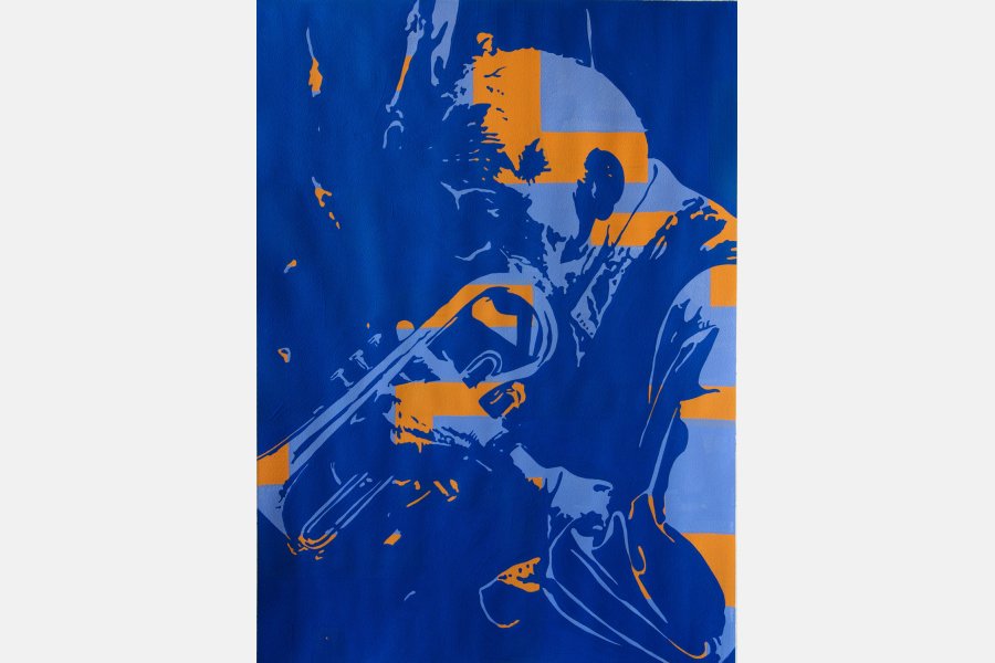 Blowing free – Acrylique sur papier – 65 x 50 cm – 2010