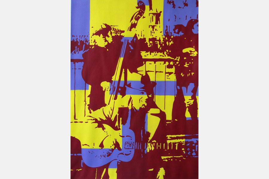 Bridge over the river Seine – Acrylique sur papier – 76 x 56 cm – 2010