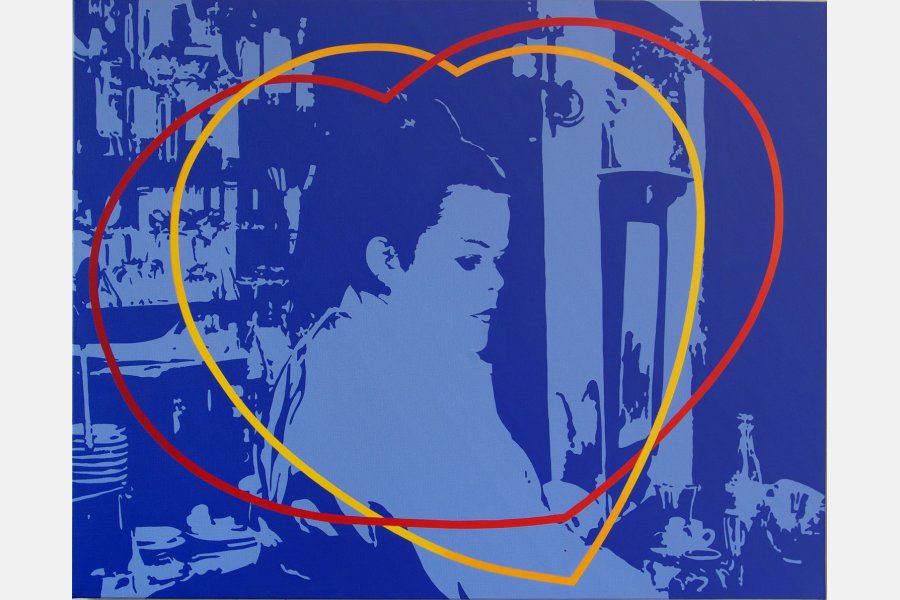 La serveuse au grand cœur – Acrylique sur toile – 92 x 73 cm – 2010