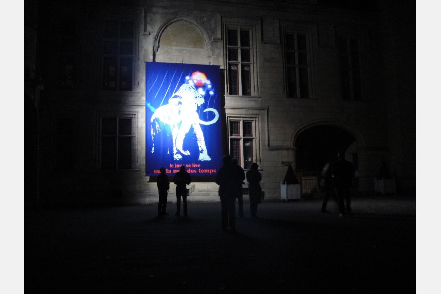 Nuit blanche – impression numérique sur bache – 600 x 400 cm – 2010