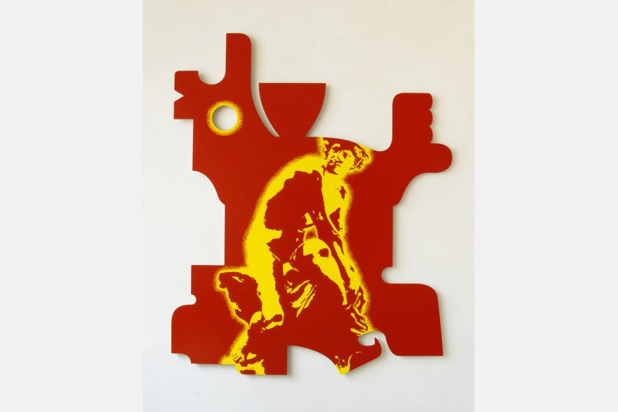 Hermes a loué un costume Mongol – Acrylique sur aluminium – 153 x 125 cm – 2013