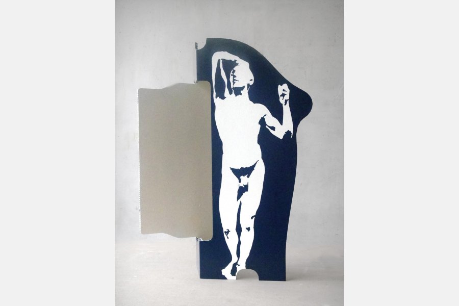 Prise de tête et mal de rein 2 – Acrylique sur aluminium – 55 x 28 x 33 cm – 2013