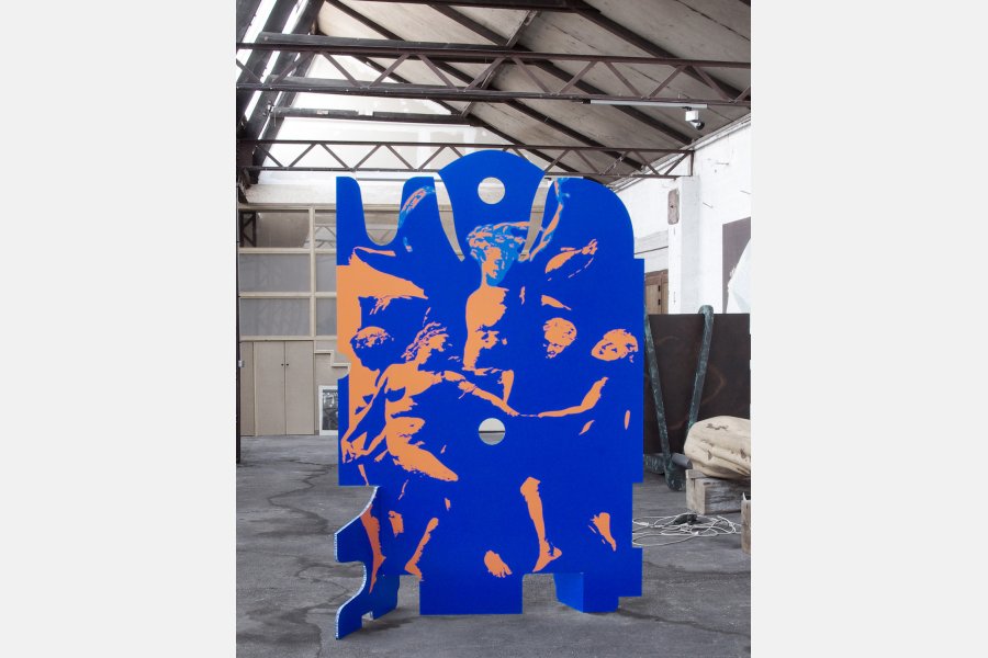 Tambourin et pas une pipe – Acrylique sur aluminium – 257 x 185 x 60cm – 2012