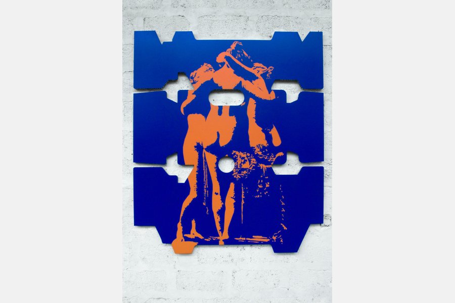 Trois phases de la lune – Acrylique sur aluminium – 148 x 126 cm – 2012