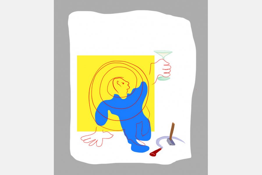 L'adieu aux armes - digigraphie sur toile - 170 x 150 cm - 2016