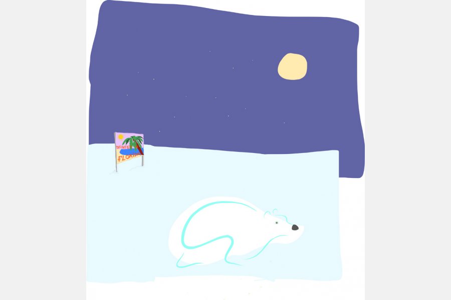 Moonlight Serenade - digigraphie sur toile - 130 x 130 cm - 2016